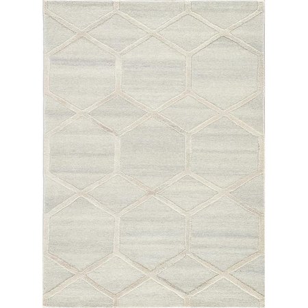 JAIPUR RUGS City Tufted Cleveland Design Rectangle Rug, Whitecap Gray - 5 x 8 ft. RUG136649